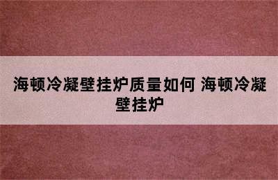 海顿冷凝壁挂炉质量如何 海顿冷凝壁挂炉